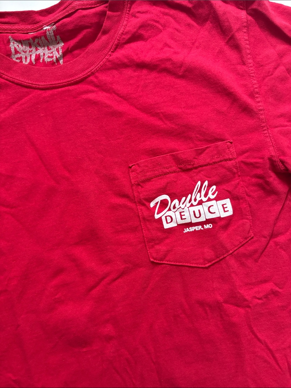 Roadhouse double deuce Patrick swayed Red Pocket T-Shirt - Men
